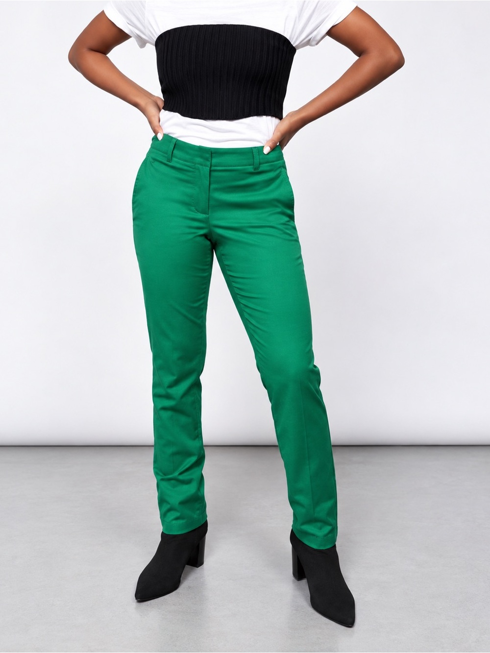 Wildfang Essential Trouser Emerald Green Tailored Straight Leg Pants Size 12